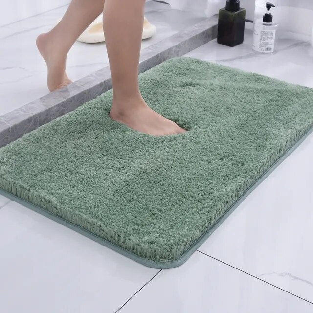 Skanto | Antiskli Bade Mat Hurtigtørkende Mikrofiber 50 x 80 cm Luksus Komfort Sikkerhet