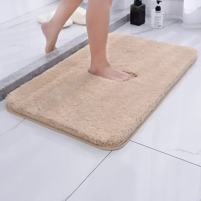 Skanto | Antiskli Bade Mat Hurtigtørkende Mikrofiber 50 x 80 cm Luksus Komfort Sikkerhet