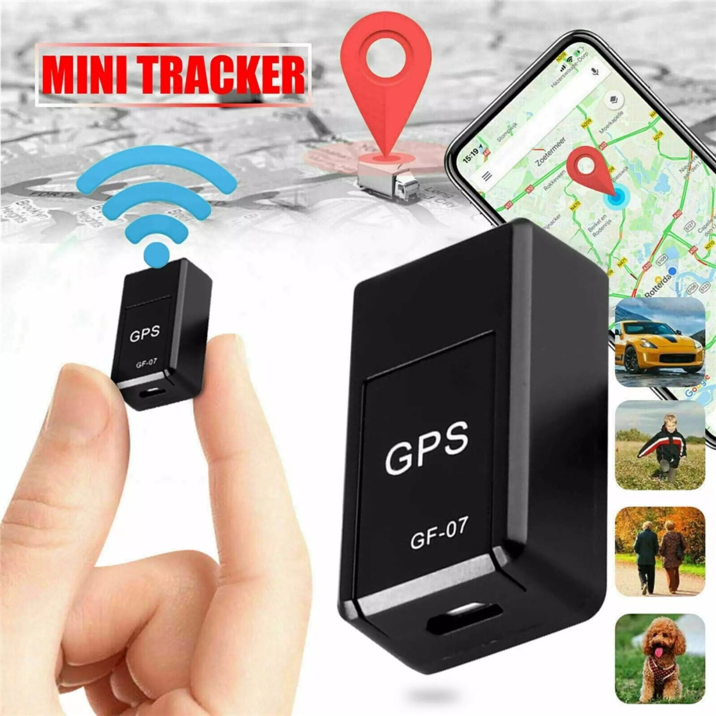 Norvo | Mini GPS Tracker - Spor plasseringen av kjøretøyet ditt på telefonen!