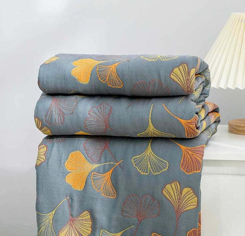 Skanto | Ginkgo Leaf Kastpledd