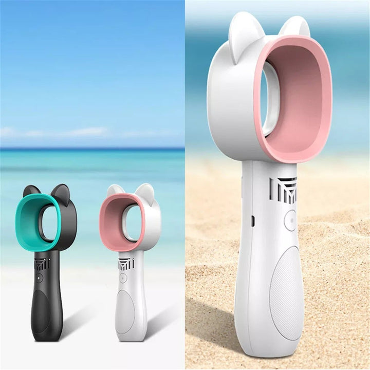 Moderne Oppladbar Mini Katt Bladeless Vifte | Skanto