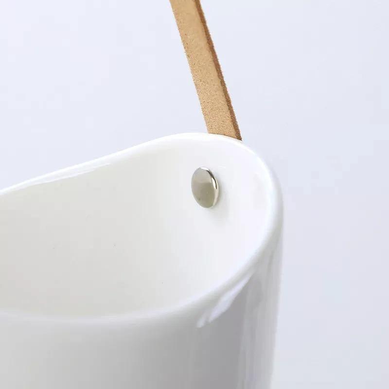 Keramiske blomsterpotter Garduruin bagform | Elegante plante stativer | Hjem og hage dekorasjon