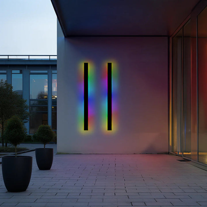 Zenith – Kompakte LED-vegglamper med metallhåndtak for innendørs og utendørs bruk, moderne design for hage og hall