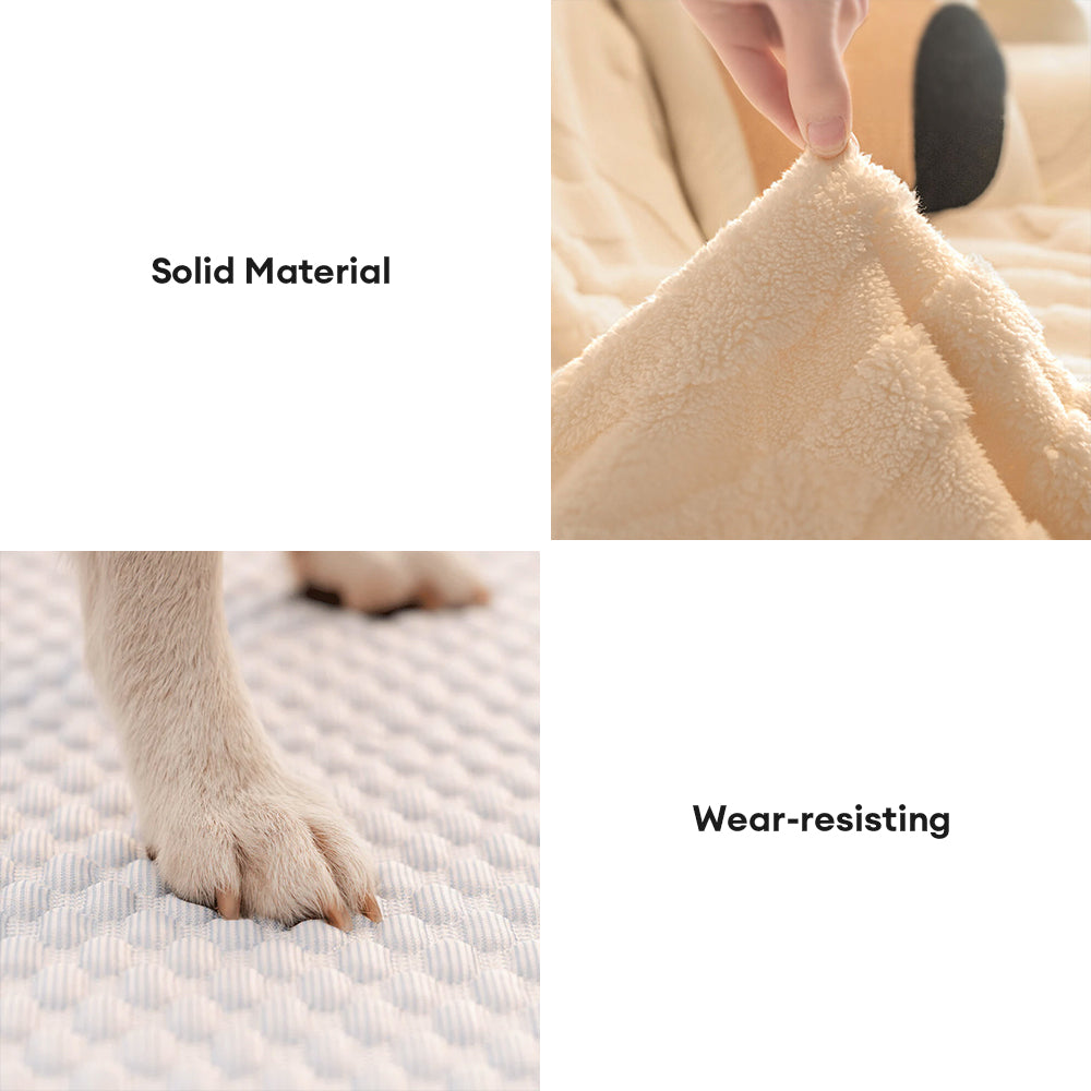 Varm Plush Bøyd Jacquard Rutsjefri Sofa Beskyttelsestrekk | Skanto