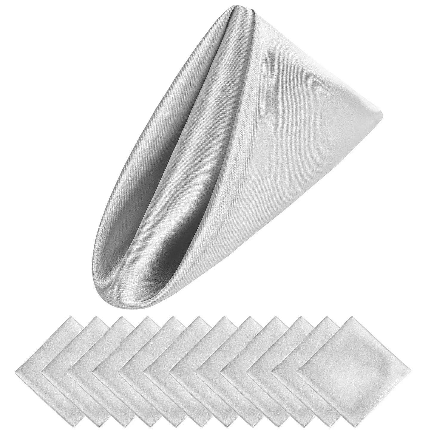 Norvo | Sett med 12 satengservietter mønster luksuriøs borddekorasjon