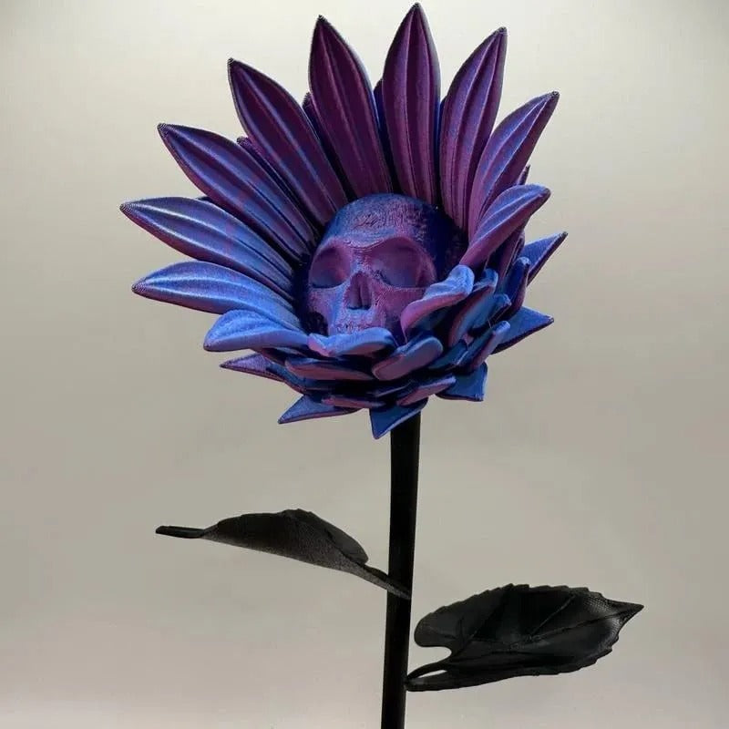 Skanto | Mystical Sunflower Sculpture – Fargerik 3D Design for Interiør og Dekorasjon