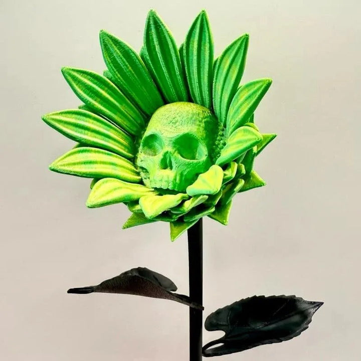 Skanto | Mystical Sunflower Sculpture – Fargerik 3D Design for Interiør og Dekorasjon