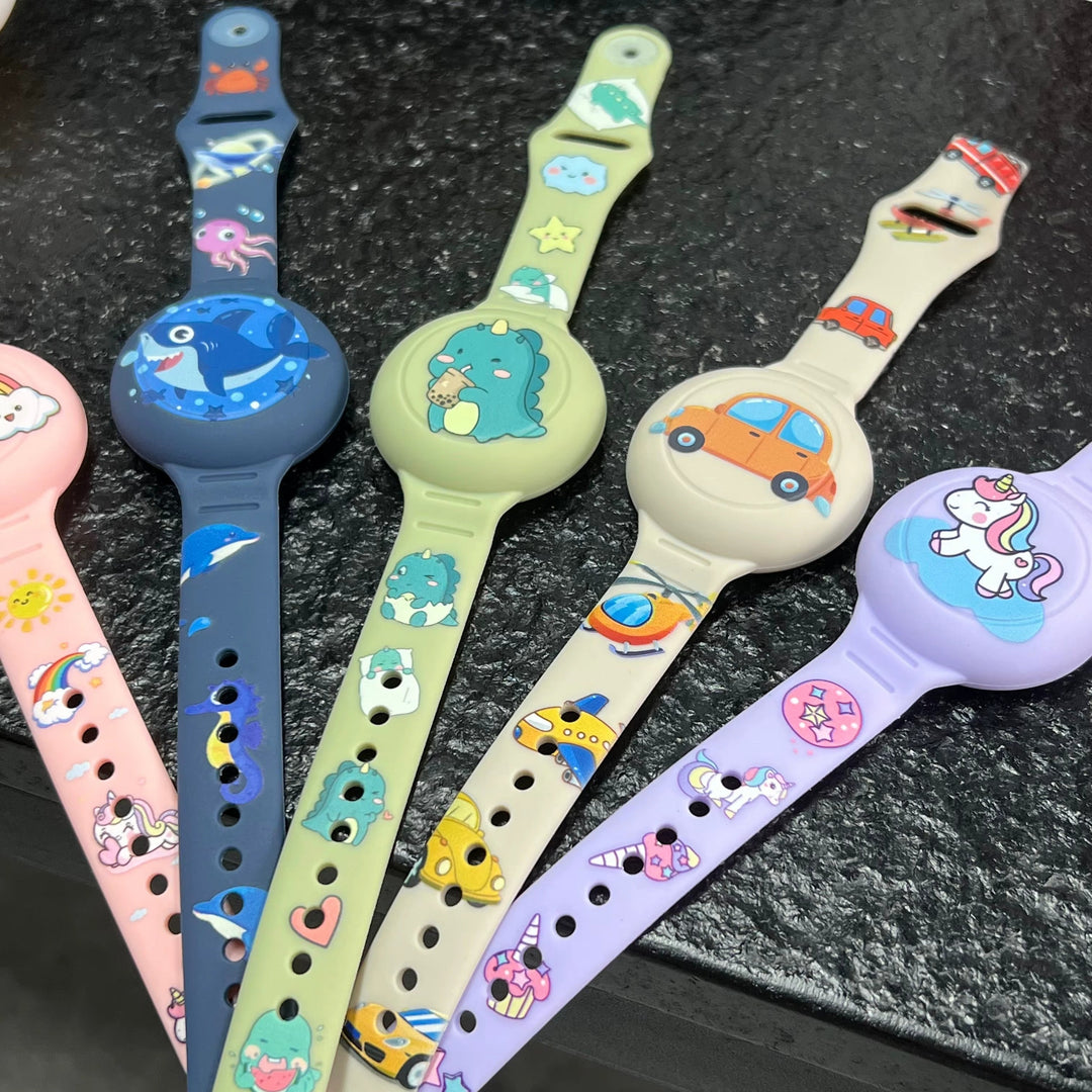 Kindersicheres GPS-armbånd – Silikonhalterung für Tracker