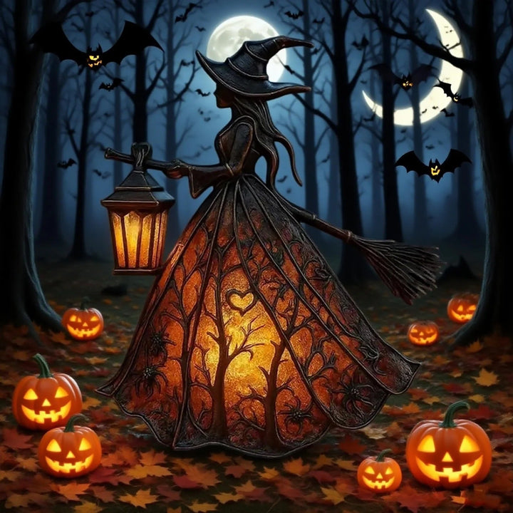 Skanto | Halloween Hekselykt Mystica – Magisk LED Dekorativ Lampe for Innendørs