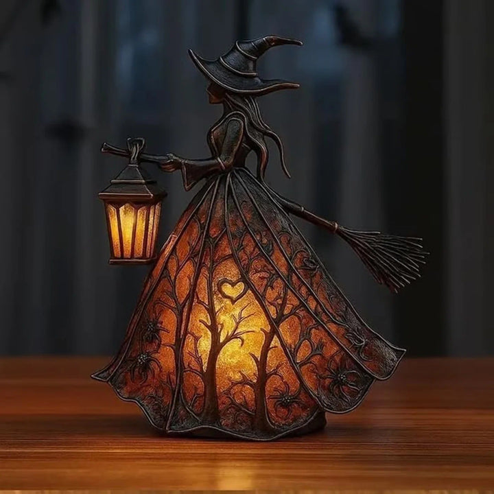 Skanto | Halloween Hekselykt Mystica – Magisk LED Dekorativ Lampe for Innendørs