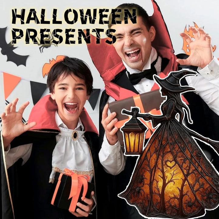 Skanto | Halloween Hekselykt Mystica – Magisk LED Dekorativ Lampe for Innendørs