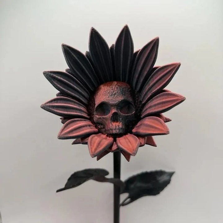 Skanto | Mystical Sunflower Sculpture – Fargerik 3D Design for Interiør og Dekorasjon