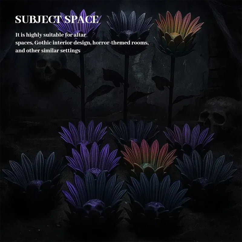 Skanto | Mystical Sunflower Sculpture – Fargerik 3D Design for Interiør og Dekorasjon