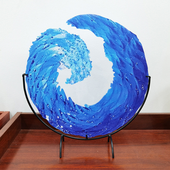 Skanto | Glass Skulptur av Havbølge - AquaWave
