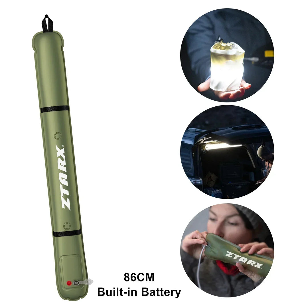 Skanto | Oppblåsbar Solenergi LED Tube Lys - LumiGlow Pro