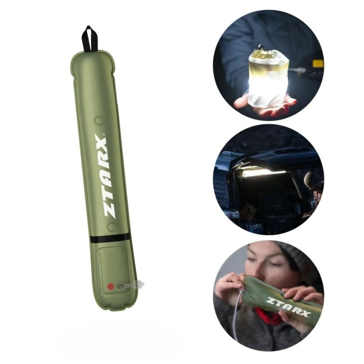 Skanto | Oppblåsbar Solenergi LED Tube Lys - LumiGlow Pro