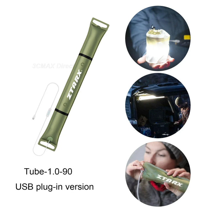 Skanto | Oppblåsbar Solenergi LED Tube Lys - LumiGlow Pro