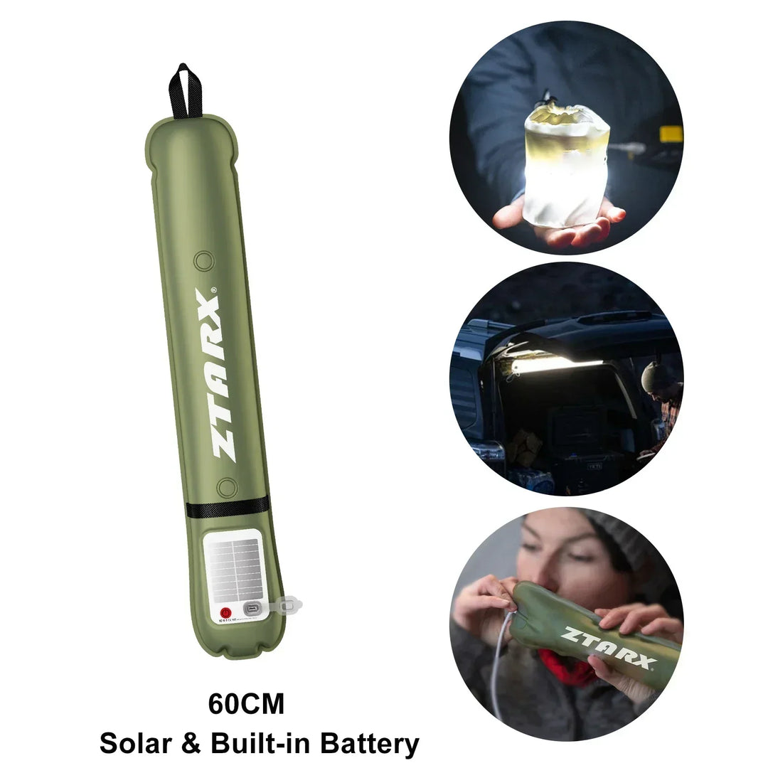 Skanto | Oppblåsbar Solenergi LED Tube Lys - LumiGlow Pro