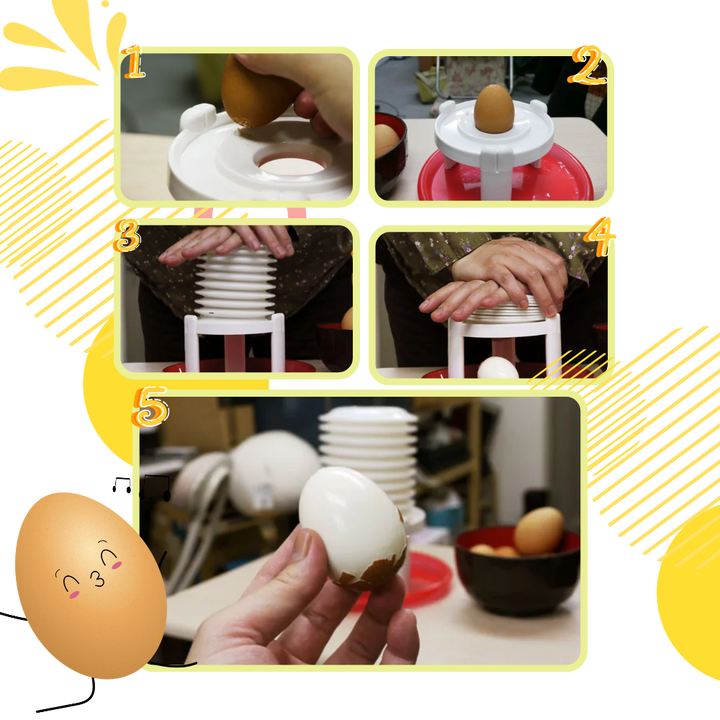 Øyeblikkelig eggeskall fjern skreller