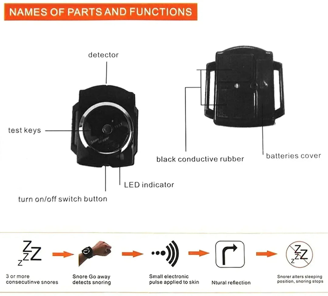 Intelligentes Anti-Schnarch-Armband – Schnarchfrei