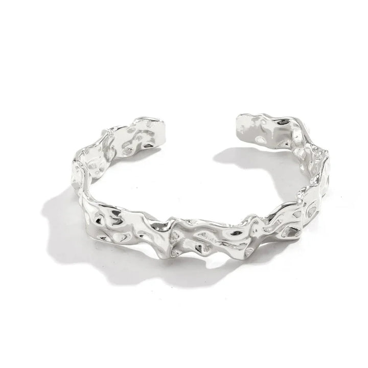 Skanto | Uregelmessig Smuldret Teksturert Bangle Armbånd