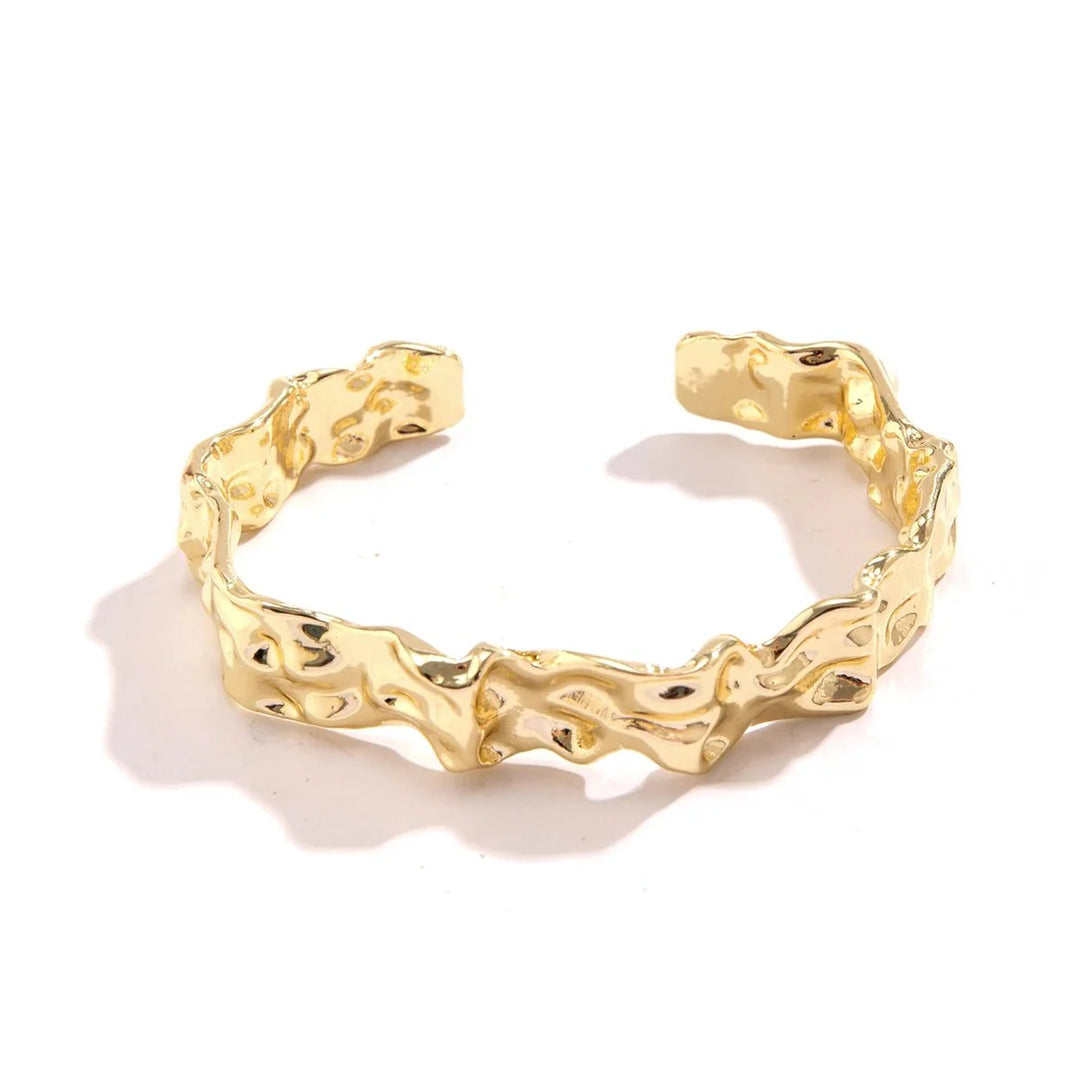 Skanto | Uregelmessig Smuldret Teksturert Bangle Armbånd