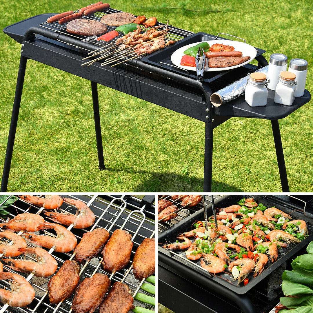 Høydejusterbar utendørs grill med kull | Skanto