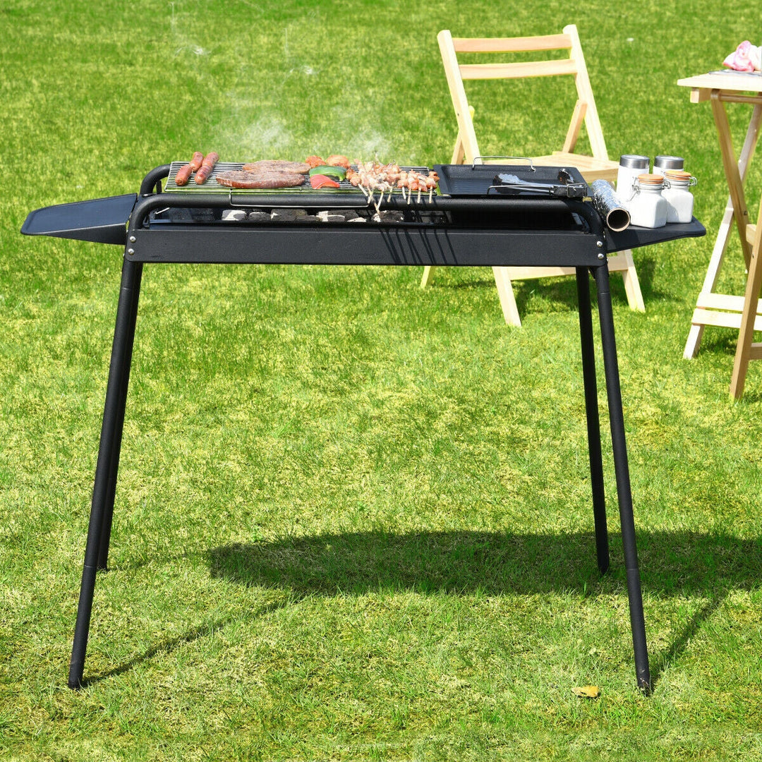 Høydejusterbar utendørs grill med kull | Skanto