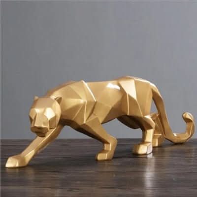 Skanto | Moderne Harpiks Jaguar Figur for Hjemmeinnredning