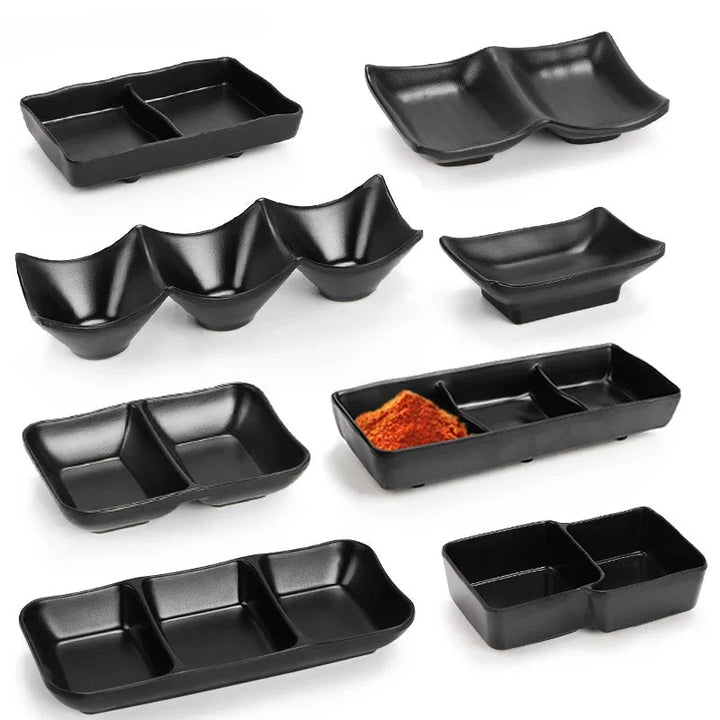 Japansk Melamin Dipskål Plastfat Sausdispenser | Skanto