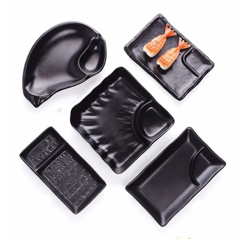 Japansk Melamin Dipskål Plastfat Sausdispenser | Skanto