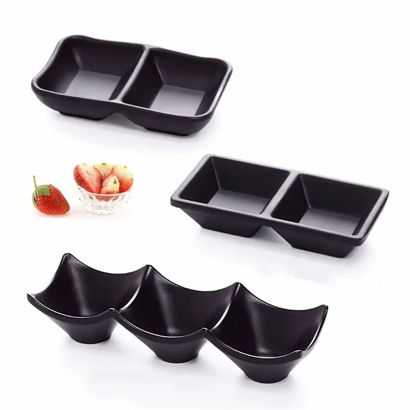 Japansk Melamin Dipskål Plastfat Sausdispenser | Skanto