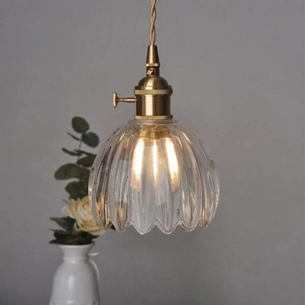 Skanto | Glass Flower Pendant Light – Japansk stil