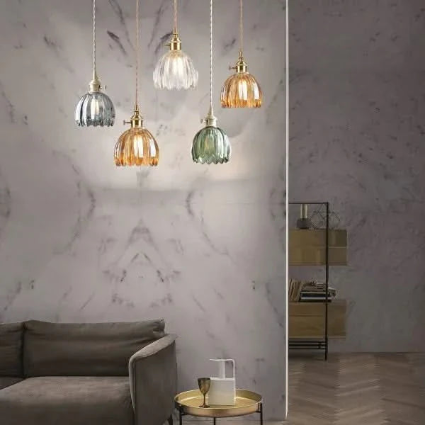 Skanto | Glass Flower Pendant Light – Japansk stil