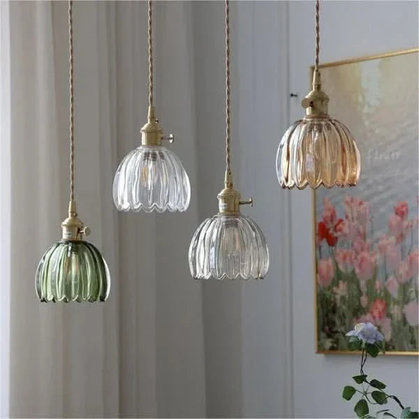 Skanto | Glass Flower Pendant Light – Japansk stil