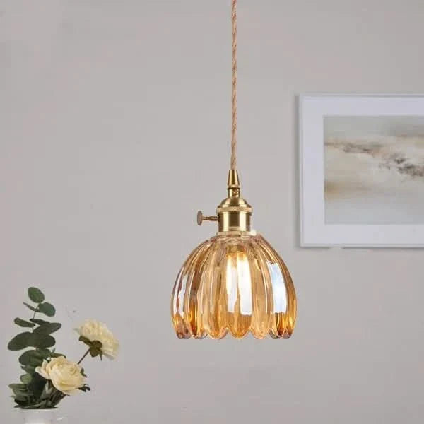 Skanto | Glass Flower Pendant Light – Japansk stil