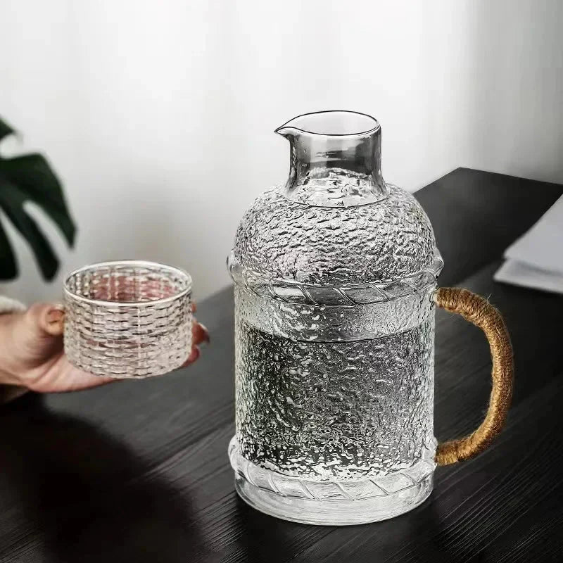 Japansk stil forsterket glass vannkanne husholdningsvannkanne | Skanto