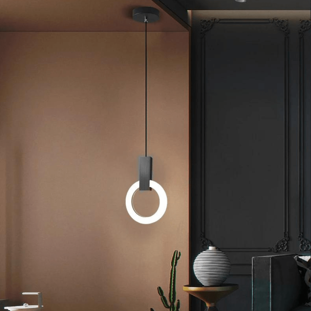 Skanto | Nordisk LED Pendellampe Laget av Tre, Rund