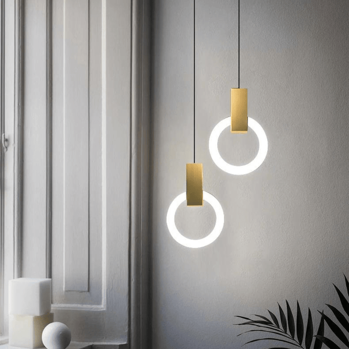 Skanto | Nordisk LED Pendellampe Laget av Tre, Rund