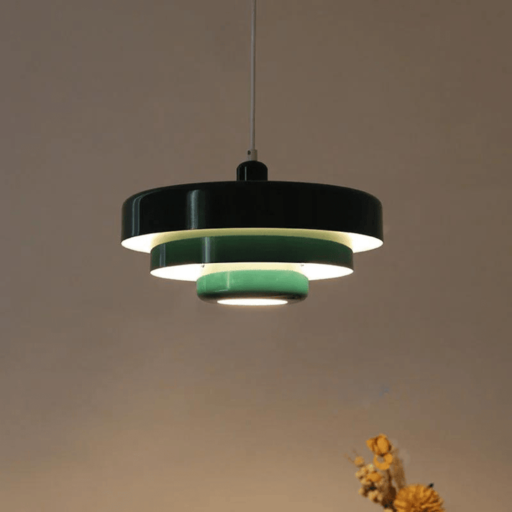 Elegante dreistufige pendelleuchte i Macaronfarben