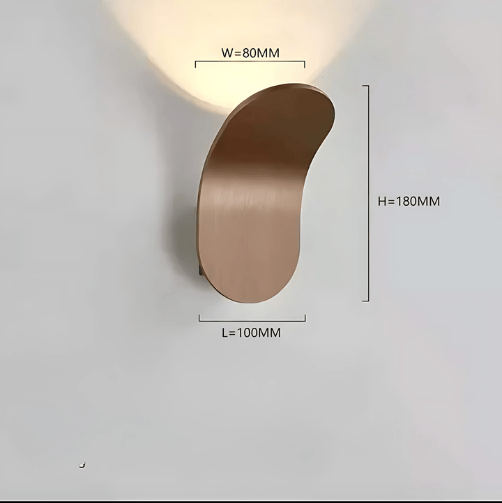 Skanto | Moderne Buet Vegglampe med LED Lys