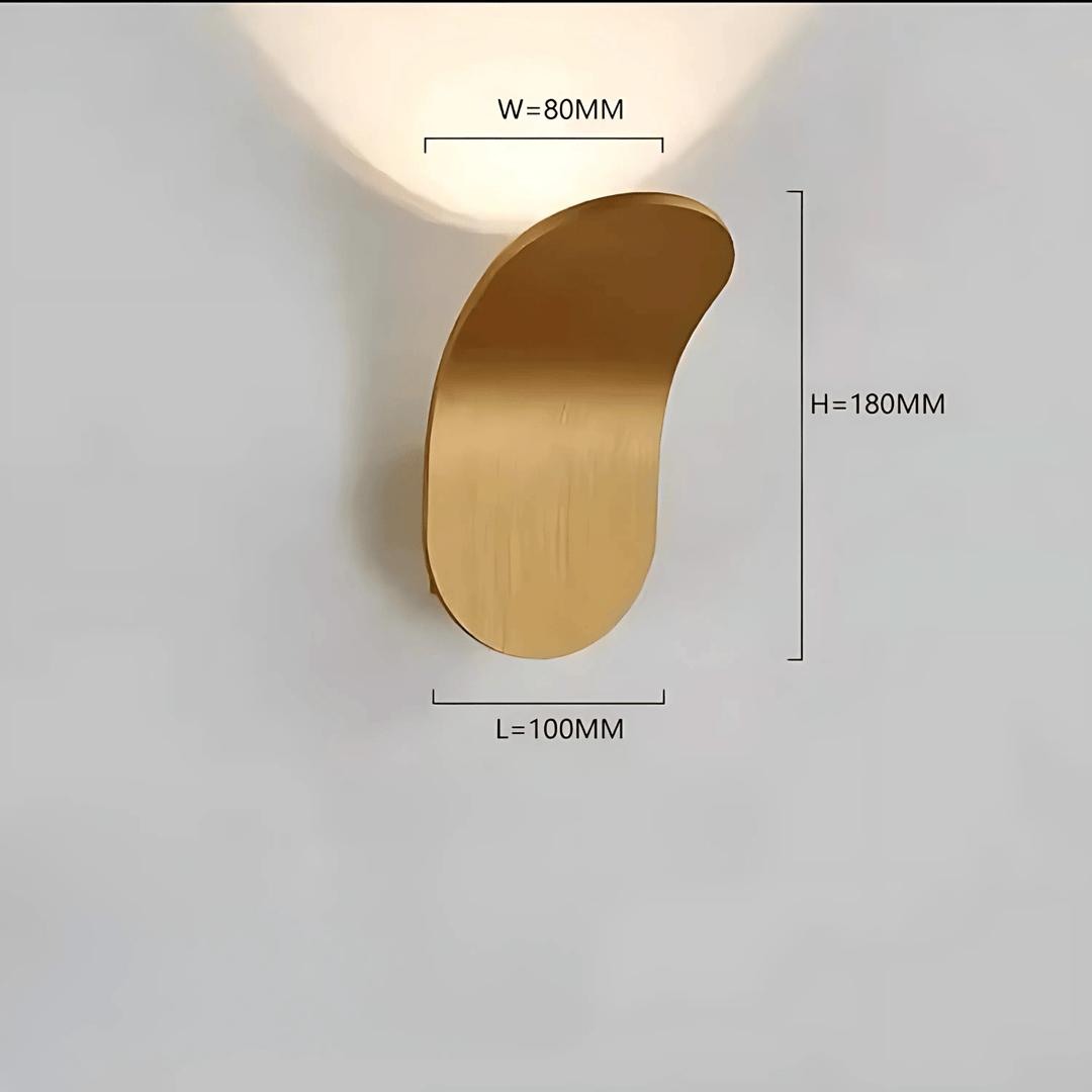 Skanto | Moderne Buet Vegglampe med LED Lys