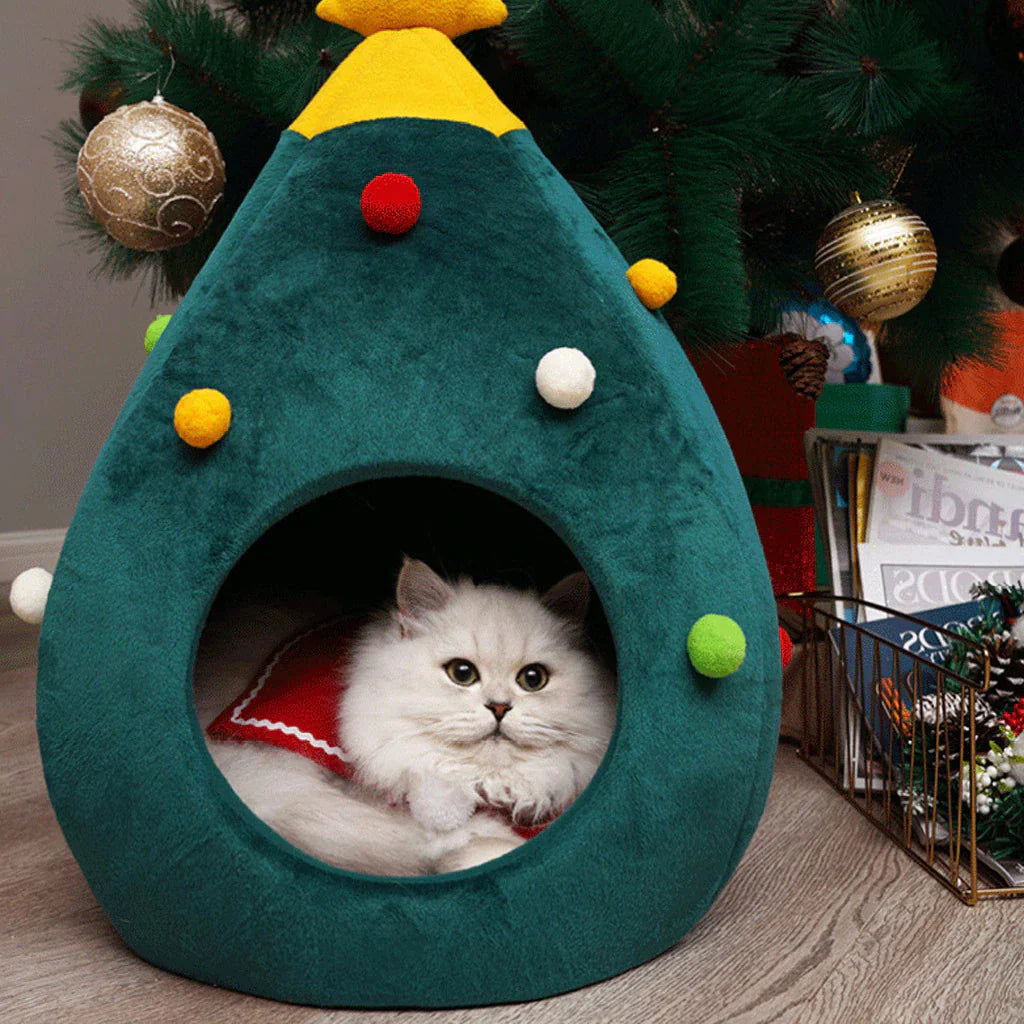 Katte seng juletrær – CozyTree Haven Skanto