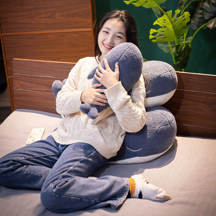 Skanto | Bedårende Fluffy Blå Hval Plushie