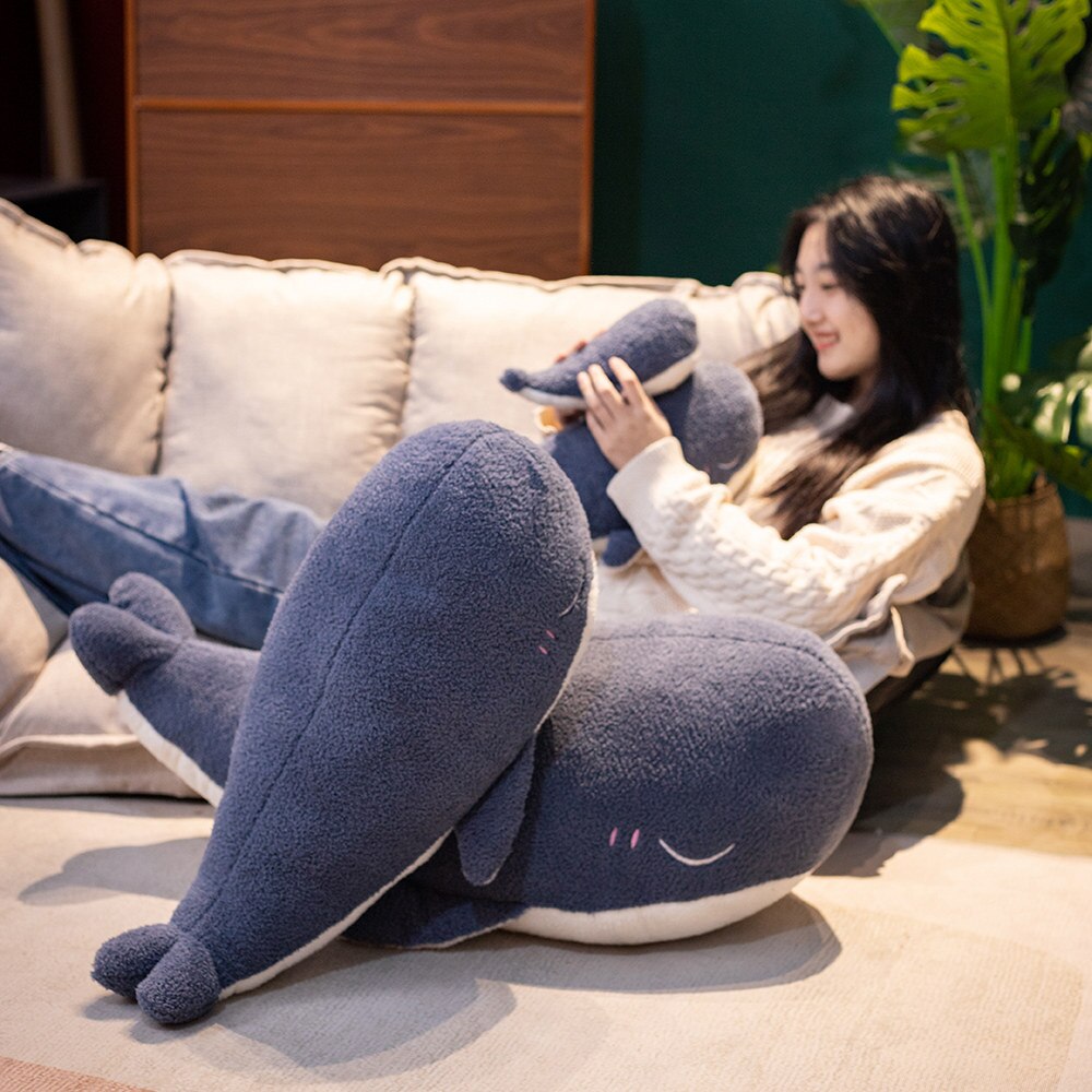 Skanto | Bedårende Fluffy Blå Hval Plushie