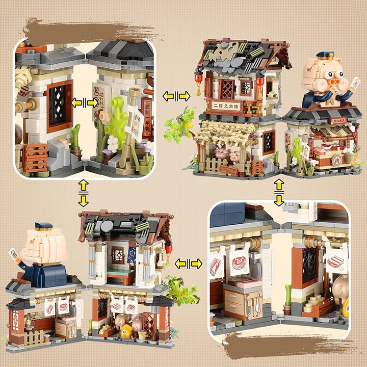 Skanto | Ancient Honey Bee & Bacon Butikkers Mikro Byggesett Samling