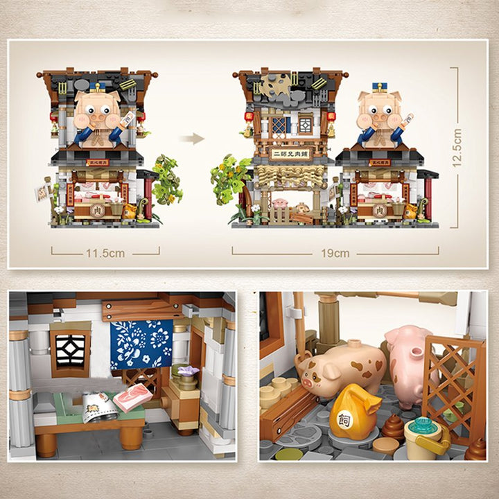 Skanto | Ancient Honey Bee & Bacon Butikkers Mikro Byggesett Samling