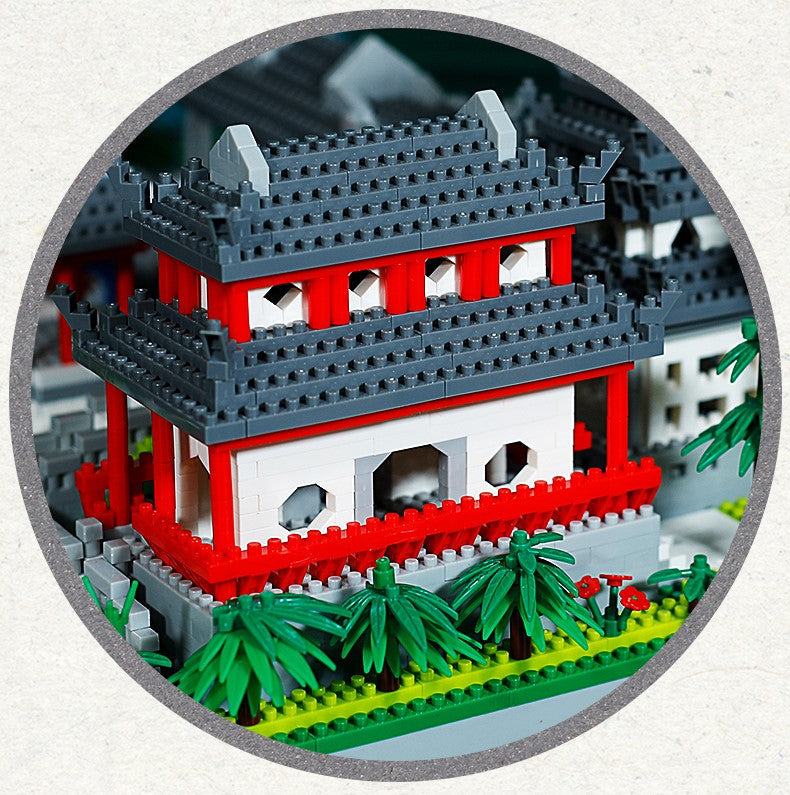 Skanto | Ancient Pagoda Village med Lake Nano Byggesteiner