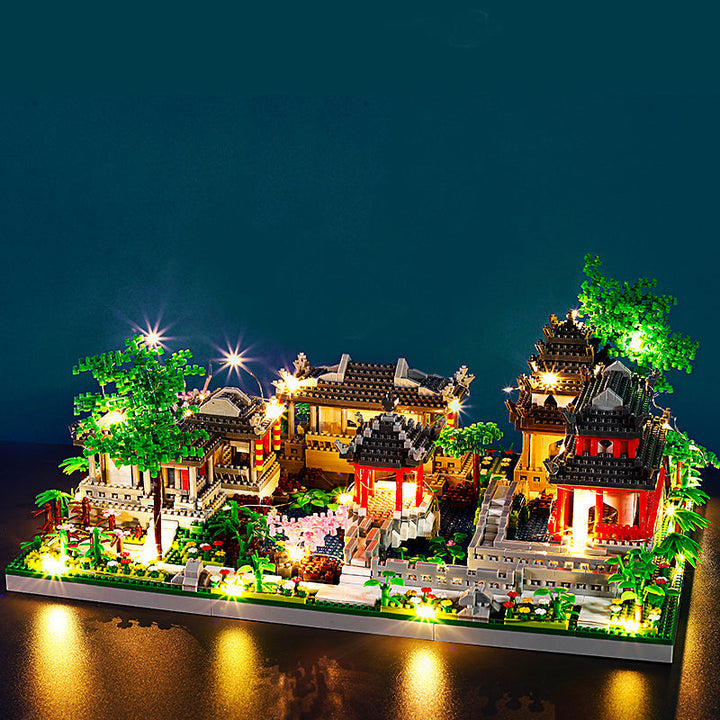 Skanto | Ancient Pagoda Village med Lake Nano Byggesteiner