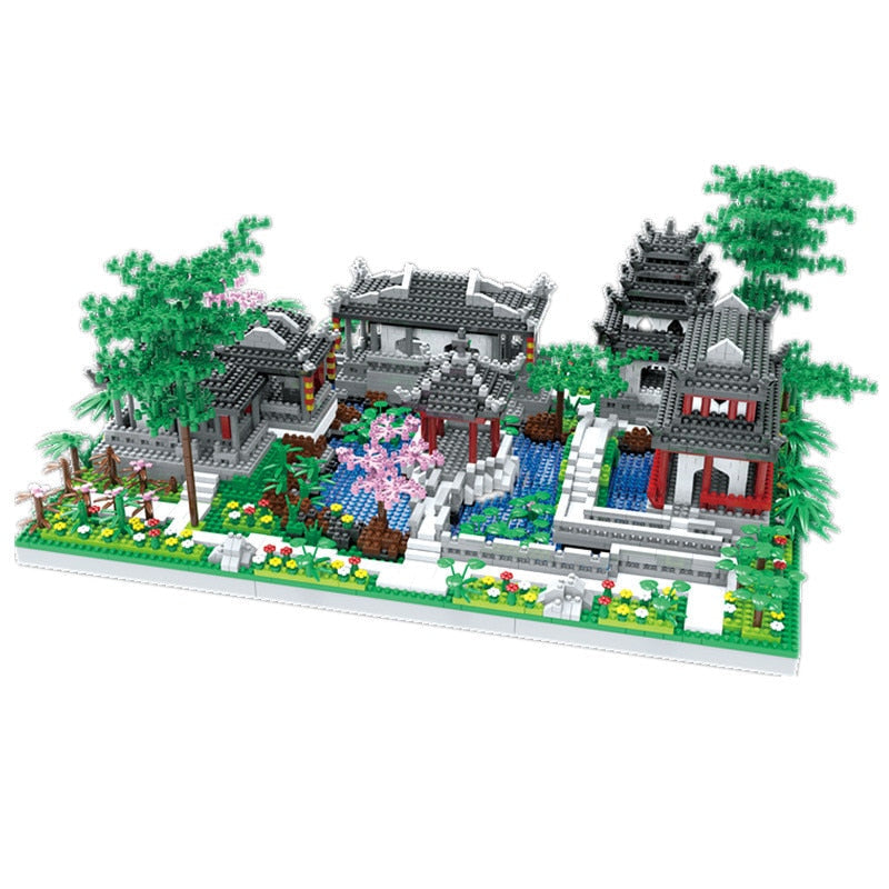 Skanto | Ancient Pagoda Village med Lake Nano Byggesteiner